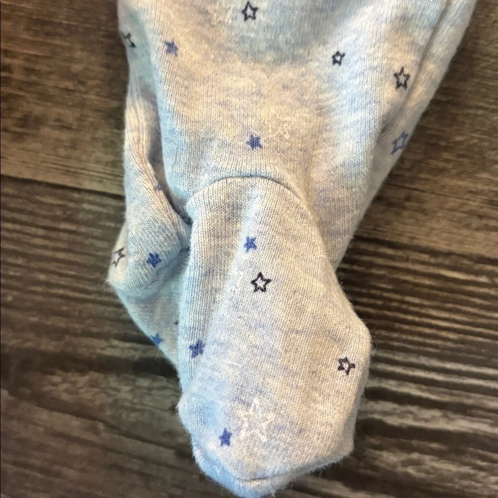 GAP Light Blue footed Baby Pants with Star Design